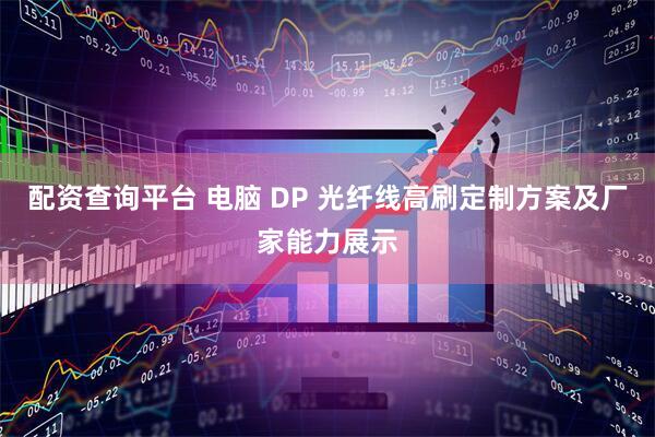 配资查询平台 电脑 DP 光纤线高刷定制方案及厂家能力展示